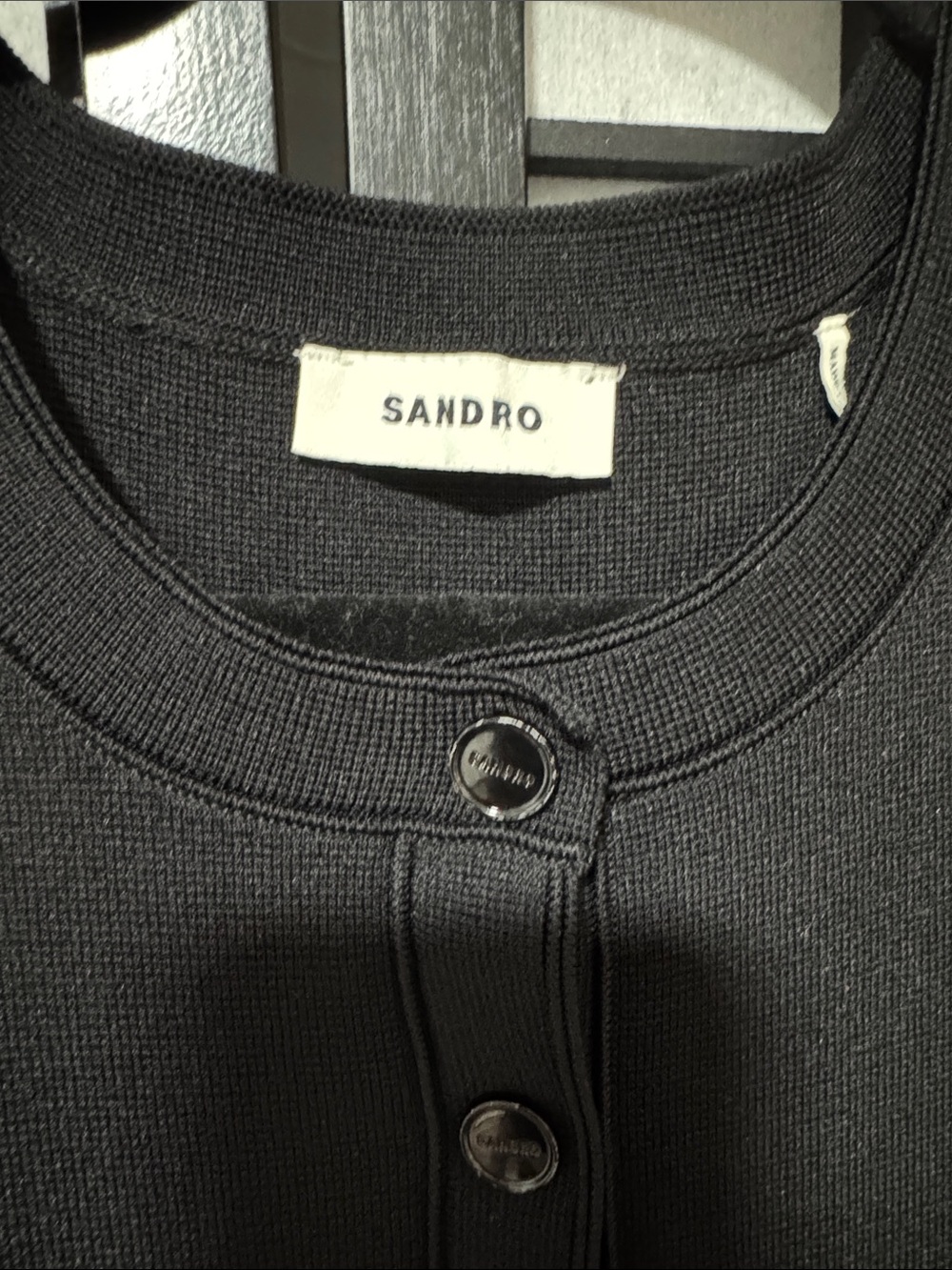 Sandro Judith Peplum Maxi Dress Black Size 8 / FR 40 - Picture 7 of 14